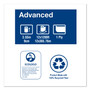 Tork Advanced Jumbo Bath Tissue, Septic Safe, 1-Ply, White, 3.48" x 1,200 ft, 12 Rolls/Carton View Product Image