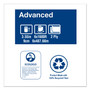Tork Advanced Jumbo Bath Tissue, Septic Safe, 2-Ply, White, 3.48" x 1,600 ft, 6 Rolls/Carton View Product Image