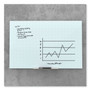 U Brands Floating Glass Ghost Grid Dry Erase Board, 47 x 35, White (UBR2799U0001) View Product Image