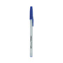 Universal Ballpoint Pen, Stick, Medium 1 mm, Blue Ink, Gray Barrel, Dozen (UNV27411) View Product Image