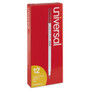 Universal Ballpoint Pen, Stick, Medium 1 mm, Red Ink, Gray Barrel, Dozen (UNV27412) View Product Image