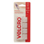 VELCRO Brand Sticky-Back Fasteners, Removable Adhesive, 0.88" x 0.88", White, 12/Pack View Product Image