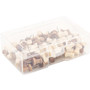 U Brands Fashion Push Pins, Wood, Assorted, 0.38", 100/Pack (UBR3085U0624) View Product Image