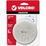 VELCRO Sticky Back 5ft x 3/4in Roll White - 5 ft Length x 0.75" Width - White - Dispenser Included - For Mounting, Multi Surface, Smooth Surface, Glass, Metal, Indoor, Outdoor, Home, School, Office Roll Product Image 