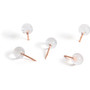 U Brands Fashion Sphere Push Pins, Plastic, Clear/Rose Gold, 0.44", 100/Pack (UBR3089U0624) View Product Image