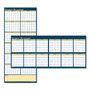 House of Doolittle Recycled Reversible Yearly Wall Planner, 60 x 26, White/Blue/Yellow Sheets, 12-Month (Jan to Dec): 2024 View Product Image