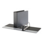 Universal Deluxe Easy-to-Open D-Ring View Binder, 3 Rings, 4" Capacity, 11 x 8.5, Black View Product Image