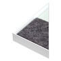 U Brands 3N1 Magnetic Glass Dry Erase Combo Board, Weekly Planning, 36 x 25 (Actual Size: 36 x 15.25), Gray/White Surface, White Frame View Product Image