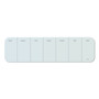 U Brands Cubicle Glass Dry Erase Board, Undated One-Week, 20 x 5.5, White Surface (UBR3688U0001) View Product Image