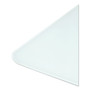 U Brands Cubicle Glass Dry Erase Board, 12" x 12", White Surface View Product Image
