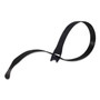 VELCRO Brand ONE-WRAP Pre-Cut Thin Ties, 0.5" x 15", Black/Gray, 30/Pack View Product Image