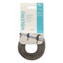 VELCRO ONE-WRAP Thin Ties 15in x 1/2in Ties Gray & Black 30 ct - Cable Tie - Black, Gray - 25 lb Loop Tensile - 15" Length Product Image 