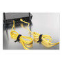 VELCRO Brand ONE-WRAP Pre-Cut Thin Ties, 0.5" x 15", Black/Gray, 30/Pack View Product Image