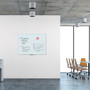 U Brands Floating Glass Dry Erase Board, 48" x 36" (Actual Size: 47" x 35"), White Surface View Product Image