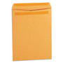 Universal Self-Stick Open End Catalog Envelope, #12 1/2, Square Flap, Self-Adhesive Closure, 9.5 x 12.5, Brown Kraft, 250/Box (UNV35291) View Product Image