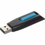 Microban Store 'n' Go V3 USB Drive - 16 GB - USB 3.2 (Gen 1) Type A - Blue, Black - Lifetime Warranty Product Image 