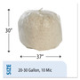 AbilityOne 8105015574972, SKILCRAFT High Density Coreless Roll Can Liners, 30 gal, 10 mic, 30" x 37", Natural, Perforated Roll, 500/Box View Product Image