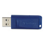 Verbatim Classic USB 2.0 Flash Drive, 64 GB, Blue (VER98658) View Product Image