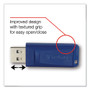 Verbatim Classic USB 2.0 Flash Drive, 16 GB, Blue, 5/Pack View Product Image