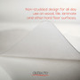 Alera All Day Use Non-Studded Chair Mat for Hard Floors, 46 x 60, Rectangular, Clear View Product Image