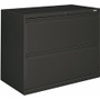 HON Brigade 800 H882 Lateral File - 28.4" Height x 36" Width x 19.3" Depth - 2 - Finish: Charcoal Product Image 