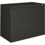 HON Brigade 800 H882 Lateral File - 28.4" Height x 36" Width x 19.3" Depth - 2 - Finish: Charcoal Product Image 
