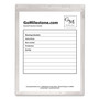 C-Line Clear Vinyl Shop Ticket Holders, Both Sides Clear, 50 Sheets, 9 x 12, 50/Box (CLI80912) View Product Image