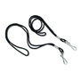 Champion Sports Lanyard, Metal J-Hook Fastener, 20" Long, Black, 12/Pack View Product Image