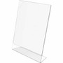 Deflecto Classic Image Slanted Sign Holder - 8.5" Width x 11" Height x 2.6" Depth - Rectangular Shape - Side-loading, Self-standing - Indoor, Outdoor - Plastic Product Image 