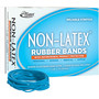 Alliance Antimicrobial Non-Latex Rubber Bands, Size 33, 0.04" Gauge, Cyan Blue, 4 oz Box, 180/Box (ALL42339) View Product Image
