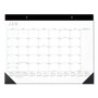Contemporary Monthly Desk Pad, 22 x 17, White Sheets, Black Binding/Corners,12-Month (Jan to Dec): 2026 Product Image 