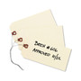 Avery Double Wired Shipping Tags, 11.5 pt Stock, 6.25 x 3.13, Manila, 1,000/Box (AVE12608) View Product Image