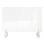 Ghent Clear Partition Extender with Attached Clamp, 36 x 3.88 x 18, Thermoplastic Sheeting (GHEPEC1836A) View Product Image
