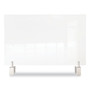 Ghent Clear Partition Extender with Attached Clamp, 42 x 3.88 x 18, Thermoplastic Sheeting (GHEPEC1842A) View Product Image