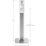Purell&Reg; Messenger Es8 Silver Panel Floor Stand With Dispenser (GOJ7308DSSLV) View Product Image