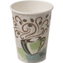 Dixie PerfecTouch Paper Hot Cups, 12 oz, Coffee Haze Design, Individually Wrapped, 1,000/Carton View Product Image