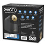X-ACTO Model 1606 Mighty Pro Electric Pencil Sharpener, AC-Powered, 4 x 8 x 7.5, Black/Gold/Smoke View Product Image