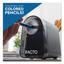 X-ACTO Model 19501 Mighty Mite Home Office Electric Pencil Sharpener, AC-Powered, 3.5 x 5.5 x 4.5, Black/Gray/Smoke View Product Image