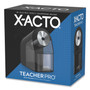 X-ACTO Model 1675 TeacherPro Classroom Electric Pencil Sharpener, AC-Powered, 4 x 7.5 x 8, Black/Silver/Smoke (EPI1675X) View Product Image