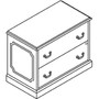 HON 94000 Series Lateral File, 2 File Drawers, Mahogany, 37.5" x 20.5" x 29.5" (HON94223NN) View Product Image
