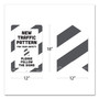 Tabbies BeSafe Carpet Decals, New Traffic Pattern For Your Safety; Please Follow The Signs, 12 x 18, White/Gray, 7/Pack (TAB29203) View Product Image
