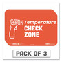 Tabbies BeSafe Messaging Education Wall Signs, 9 x 6,  "Temperature Check Zone", 3/Pack View Product Image