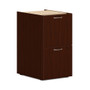 HON Mod HLPLPSFF Pedestal - 28" Height x 15" Width x 20" Depth - 2 x File Drawer(s) - Finish: Traditional Mahogany Product Image 