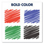 Quartet Premium Glass Board Dry Erase Marker, Fine Bullet Tip, Assorted Colors, 4/Pack (QRT79555) View Product Image