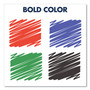 Quartet Premium Glass Board Dry Erase Marker, Fine Bullet Tip, Assorted Colors, 4/Pack View Product Image