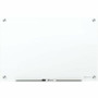 Quartet Magnetic Glass Dry-Erase Board - 96" (8 ft) Width x 48" (4 ft) Height - Brilliance White Tempered Glass Surface - Rectangle - Horizontal/Vertical - Magnetic Product Image 