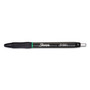 Sharpie S-Gel S-Gel High-Performance Gel Pen, Retractable, Medium 0.7 mm, Green Ink, Black Barrel, Dozen View Product Image