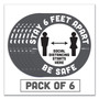 Tabbies BeSafe STAY 6 FEET APART Floor Decals (TAB29201) View Product Image