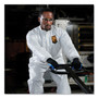 KleenGuard A20 Breathable Particle-Pro Coveralls, Zip, Large, White, 24/Carton (KCC49003) View Product Image