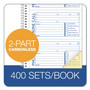 TOPS Second Nature Phone Call Book, Two-Part Carbonless, 5 x 2.75, 4 Forms/Sheet, 400 Forms Total View Product Image